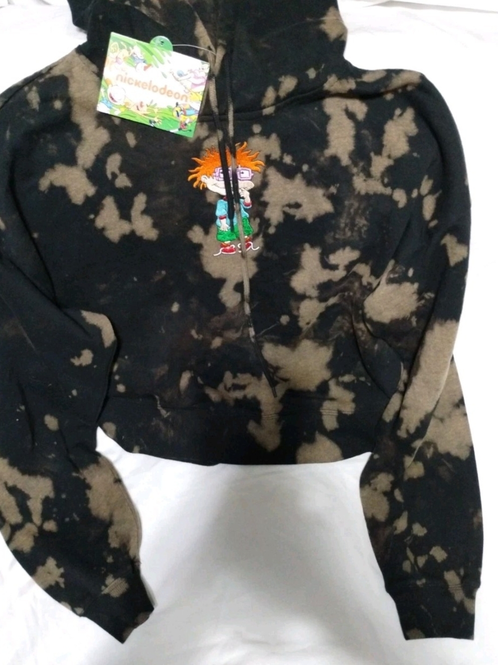 Nickelodeon Rugrats Sweatshirt Hoodie Tie Dye Chuckie Size Medium Men Women